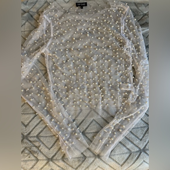 Pearl overlay top. NWT - Picture 2 of 4